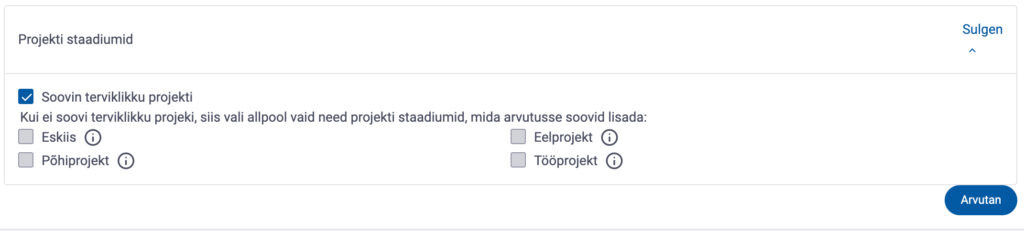 Projekti staadiumid
